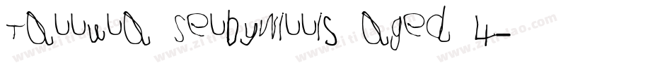 Tallula SelbyWillis aged 4字体转换